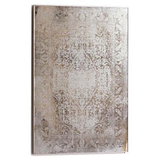 Hill Interiors Hill Interiors - Antique Etched foxed Wall Art Mirror - Mirrored Glass - L3 x W62 x H92 cm - Antique Bronze