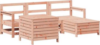 vidaXL 5 Piece Garden Sofa Set Solid Wood Douglas Fir vidaXL