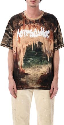 Acne Studios Black Graphic Relaxed T-Shirt