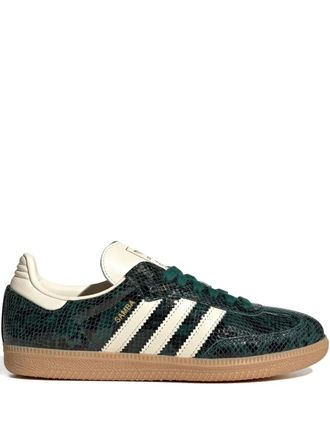 adidas Samba Cream White/Collegiate Green sneakers - unisex - Rubber/Leather/Fabric - 13.5