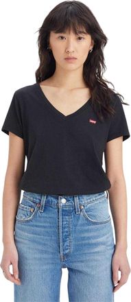 Levi's Dames/Dames Perfect V Hals T-shirt (Zwart)
