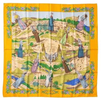 Herm&egrave;s Pre-owned Foulard Coiffes Normandes - - Pre-owned - Donna - Multicolore - ONE SIZE