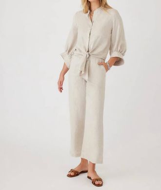 Karen Kane Drawstring Pants In Oatmeal