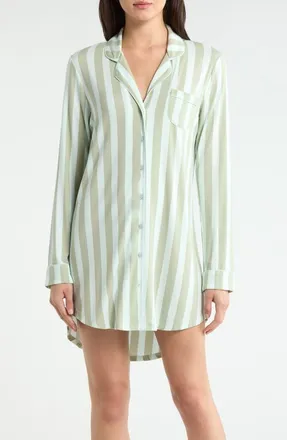 Nordstrom Moonlight Eco Nightshirt in Green Desert Porto Stp at Nordstrom, Size X-Small