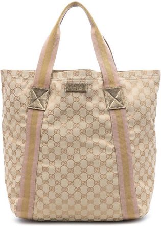 Gucci Pre-owned Gucci GG Canvas Web Tote Ladies 5FHACLKJTY3UVJTY