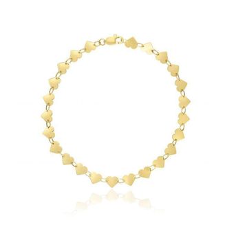 The Lovery Gold Mirrored Heart Bracelet