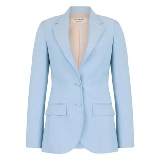 Philosophy di Lorenzo Serafini Jassen, Dames, Blauw, S, Polyester, Lichtblauwe blazer met een klassiek en elegant design