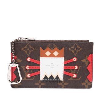 Louis Vuitton Brown Multi-Color White Pvc Leather Pochette (Pre-Owned)