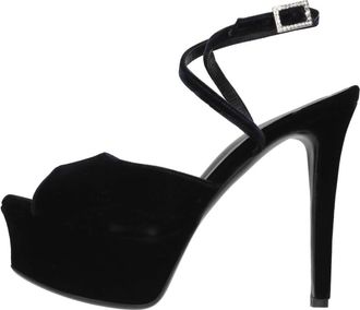 Gedebe Arianna 120 Sandalen - Dames - Sandalen met hakken - Blauw - 40 EU - Leer - Schoenen