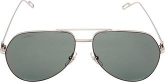 Cartier Premiere de Cartier Green Pilot Unisex Sunglasses CT0110S 004 60