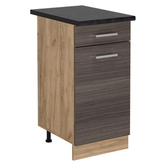 Vicco Mueble Bajo De Cocina R-line, Gris Noble, 40 Cm, Et Antracita, Vicco