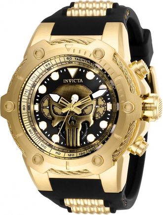 Invicta Marvel Punisher Chronograph Black Dial Mens Watch 26925