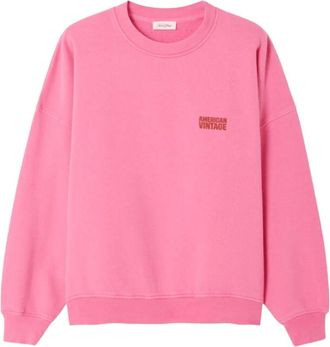 American Vintage Dames, Sweatshirts & Hoodies, Roze, Maat: L Denim