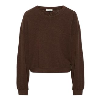 American Vintage Sonoma Oversize T-shirt - Dames - Longsleeves - Bruin - M - Katoen - Tops