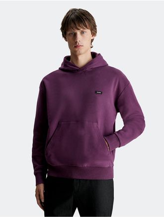 Calvin Klein Mens Cotton Comfort Hoodie - Purple - XS