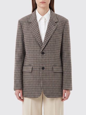 Dunst Single-Breasted Cropped Blazer in Pure Cashmere with Lapel Collar