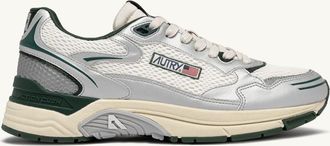 Autry HYPERWAY SNEAKERS IN SILVER, WHISPER WHITE AND MOUNTAIN SYNTHETIC LEATHER AND MESH