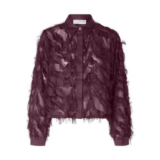 Selected Dames, Blouses & Shirts, Rood, Maat: XS