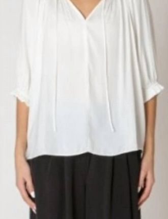 Dex Clothing Soft Pleated Top In White