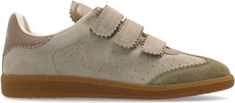 Isabel Marant Beth suede sneakers - women - Calf Leather/Leather/Fabric/Rubber - 37 - Brown