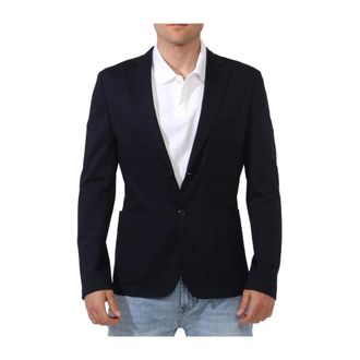 Yes-Zee Blauwe Jas voor Mannen - Heren - Blazers - Blauw - M - Jassen