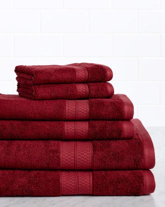 Superior Rayon From Bamboo Blend Solid 6Pc Towel Set