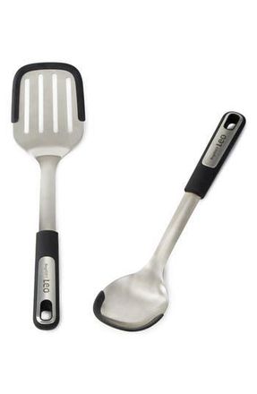 Berghoff 2-Piece Turner Spatula & Serving Spoon Set in Silver at Nordstrom Rack