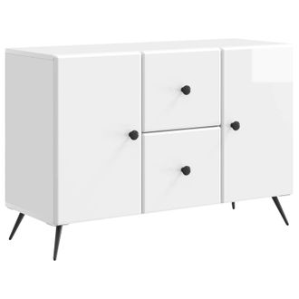 vidaXL Aparador Brillante 89 X 34,5 X 60 Cm Madera De Ingenier&iacute;a Vidaxl