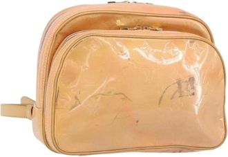 Louis Vuitton Pre-owned Backpacks, female, Pink, Size: ONE SIZE Pre-owned Vintage Patent Leather Backpack