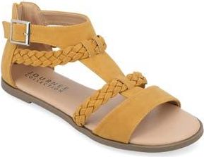 Journee Collection Florence Sandal in Mustard at Nordstrom Rack, Size 5.5