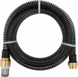 vidaXL Vidaxl - Manguera De Succi&oacute;n Con Conectores De Lat&oacute;n Pvc Negro 29 Mm 20m