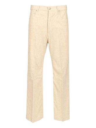 Rick Owens Geth Jeans Bianco-Uomo
