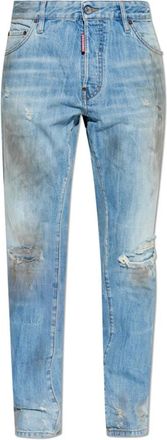 Dsquared2 Teddy Jeans - Heren - Slim Fit Jeans - Blauw - M - Denim - Jeans