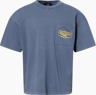 Represent Mens Nothing Faster Graphic Oversized Blue T-Shirt - Size: 38