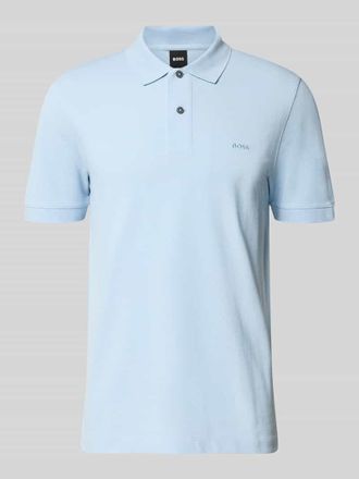 HUGO BOSS Regular Fit Poloshirt aus reiner Baumwolle Modell PALLAS in Hellblau, Gr&ouml;&szlig;e XXXL
