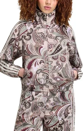 adidas Originals Firebird Paisley Track Jacket in Multicolor/wonder Taupe at Nordstrom, Size Xx-Small