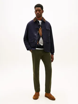 Tommy Hilfiger Mens Garment-Dyed Relaxed Tapered Knit Pant - Arctic Spruce - 28W x 32L
