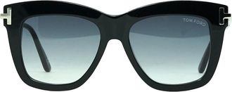 Tom Ford Womens Tom Ford Dasha Ft0822 01B Black Sunglasses - Size: ONE size
