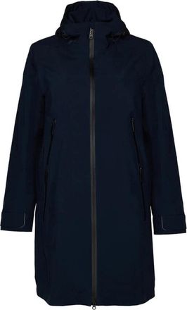 Danwear Stijlvolle Navy Regenjas met Capuchon - Dames - Parka Jassen - Blauw - 7XL - Polyester - Jassen