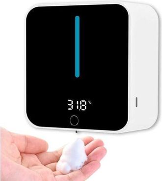 OEM Dispensador De Jab&oacute;n Autom&aacute;tico De Pared, Con Pantalla Lcd Que Muestra La Temperatura Ambiente Y La Velocidad De Dispensaci&oacute;n, Se Puede Limpiar Con Un
