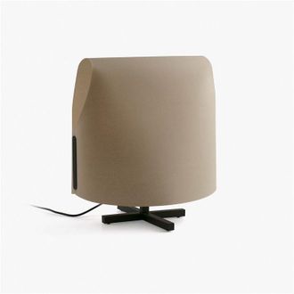 Faro Barcelona Faro Luang L&aacute;mpara De Mesa Camel Negra Mediana