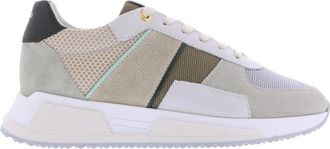 AH by Android Homme Stijlvolle Sneakers Upgraden Casual Outfit - Heren - Sneakers - Beige - 45 EU - Leer - Schoenen