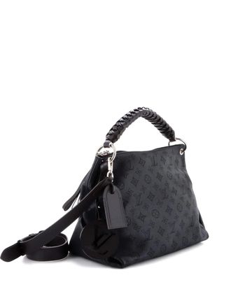 Louis Vuitton Braided Handle Beaubourg Mahina Leather MM hobo bag - Zwart