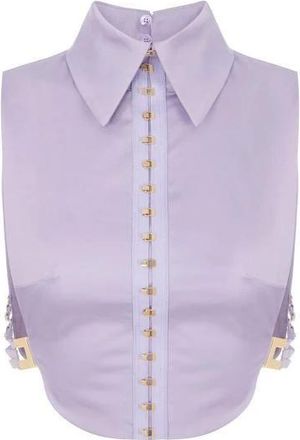 Elisabetta Franchi Dames, Tops, Paars, Maat: 2XL Katoen