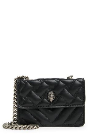 Kurt Geiger Micro Kensington Faux Leather Crossbody Bag in Black at Nordstrom