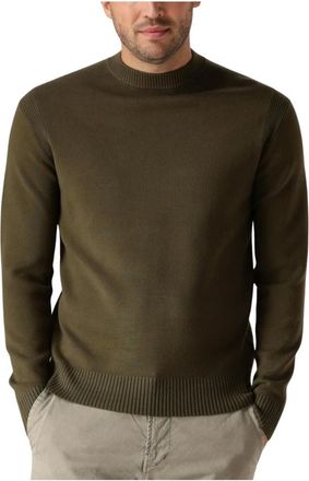 Dstrezzed Dstrezzed, Truien & Vesten, Heren, Groen, S, Groene Mock Neck Trui voor Heren