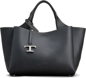 Tod's Mini Leren Tote - Dames - Shoppers - Zwart - ONE Size - Leer - Tassen