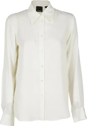 Pinko Shirt - Dames - Overhemden - Wit - 3XL - Overhemden