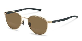 Porsche Design P8945 D Mens Sunglasses Gold Size 54