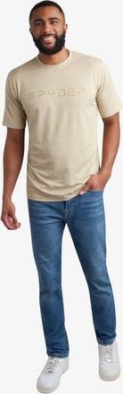 Spyder Men Short Sleeve Wordmark Tee in Stone at Nordstrom, Size Medium